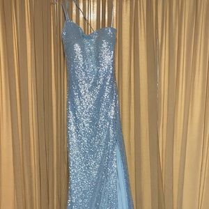 Jovani light blue prom dress size 0